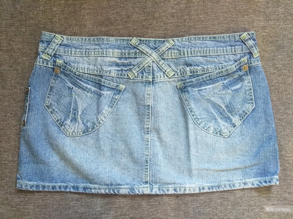 Джинсовая мини юбка DENIM"CO размер 50-52