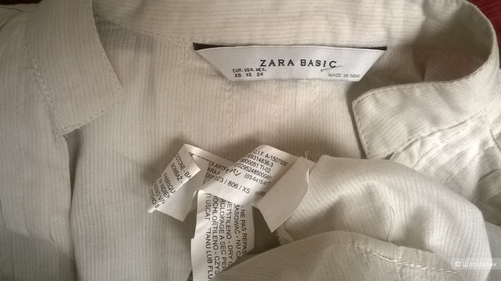 Рубашка блуза "ZARA" р.XS