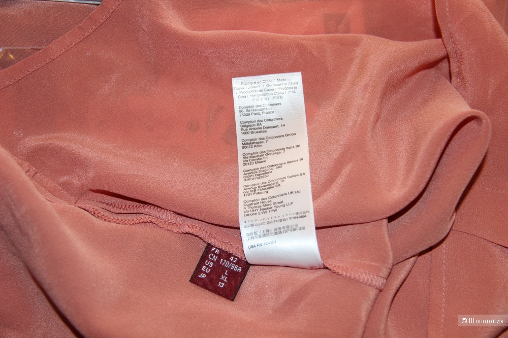 Шелковая блузка Comptoir des Cotonniers, фр.42, US L на наш 46-48