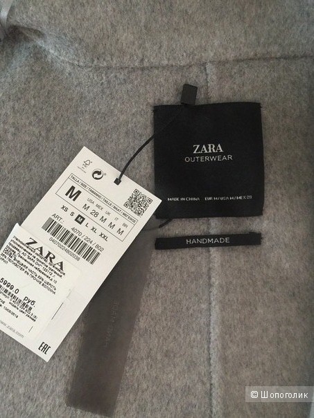 Пальто Zara шерсть, размер M