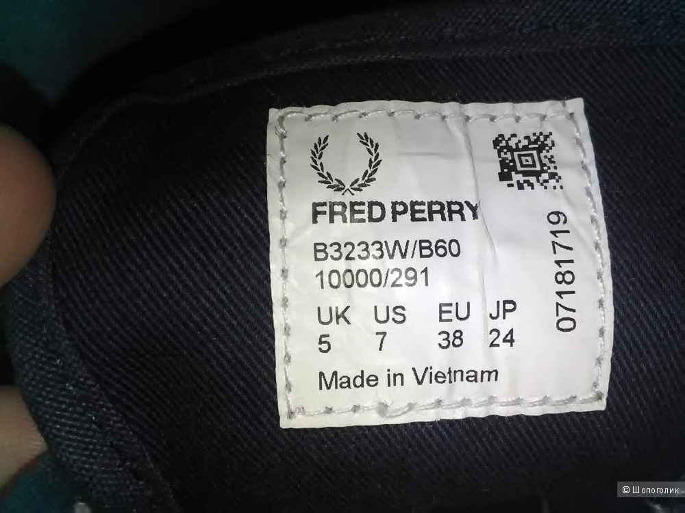 Кеды Fred Perry.Размер 38.