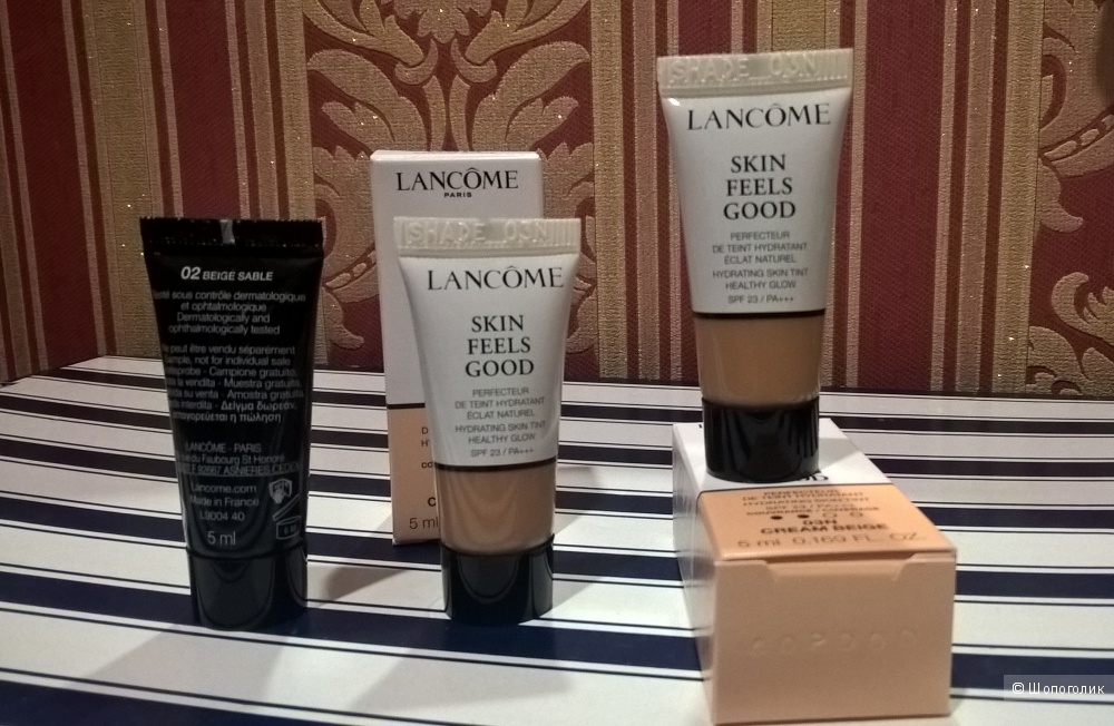 Сет тональных средств Lancome 5 мл * 3 шт