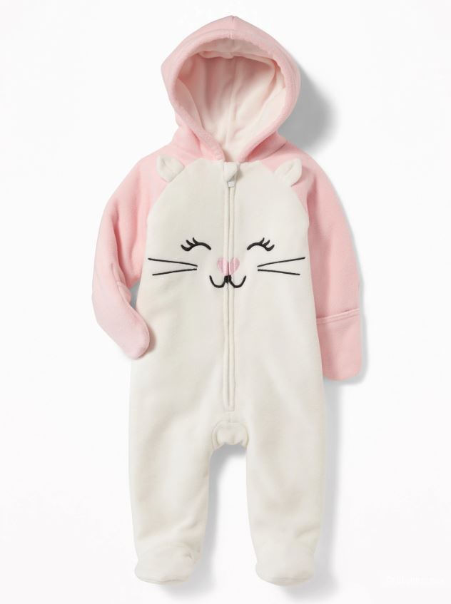 Флисовый комбинезон Old Navy для девочки, размер 3-6 мес( 58 -69 см)