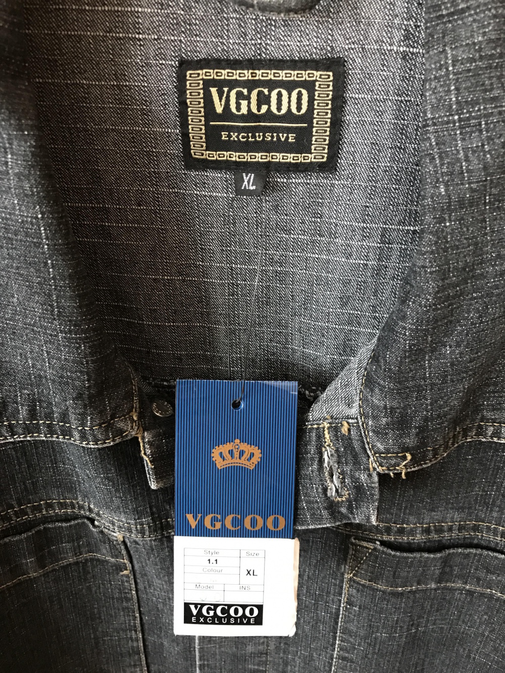 Куртка джинсовая VGCOO размер XL