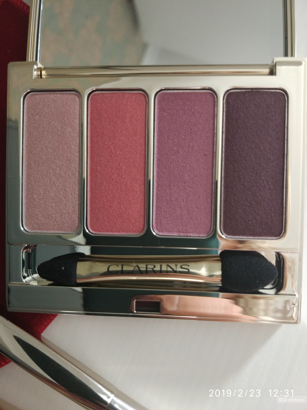 Палетка розовых теней CLARINS