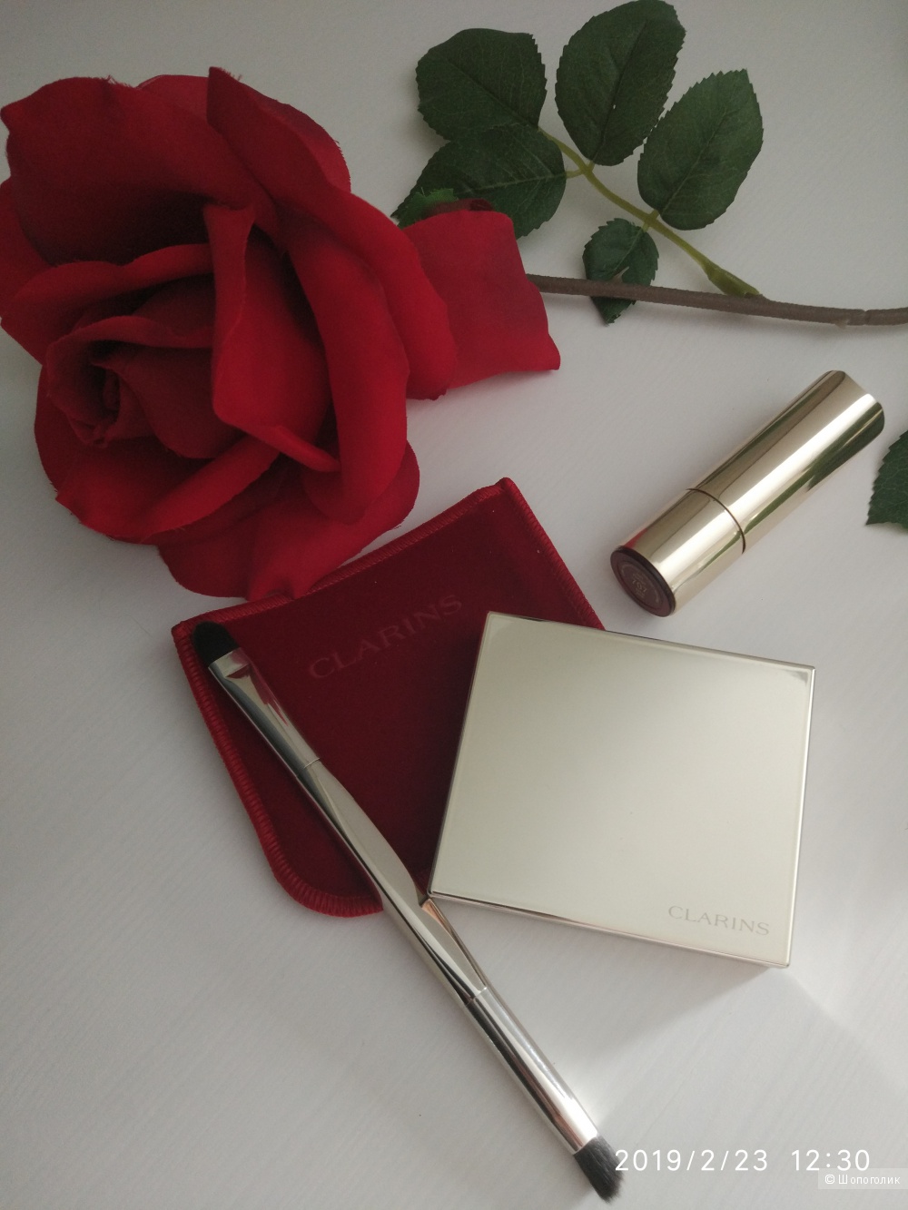 Палетка розовых теней CLARINS