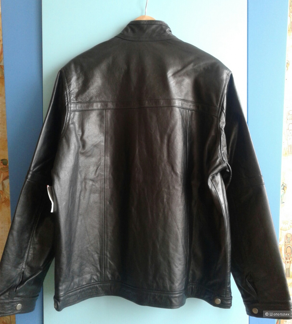 Мужская кожаная куртка Barneys размер XL на рос. 52-56