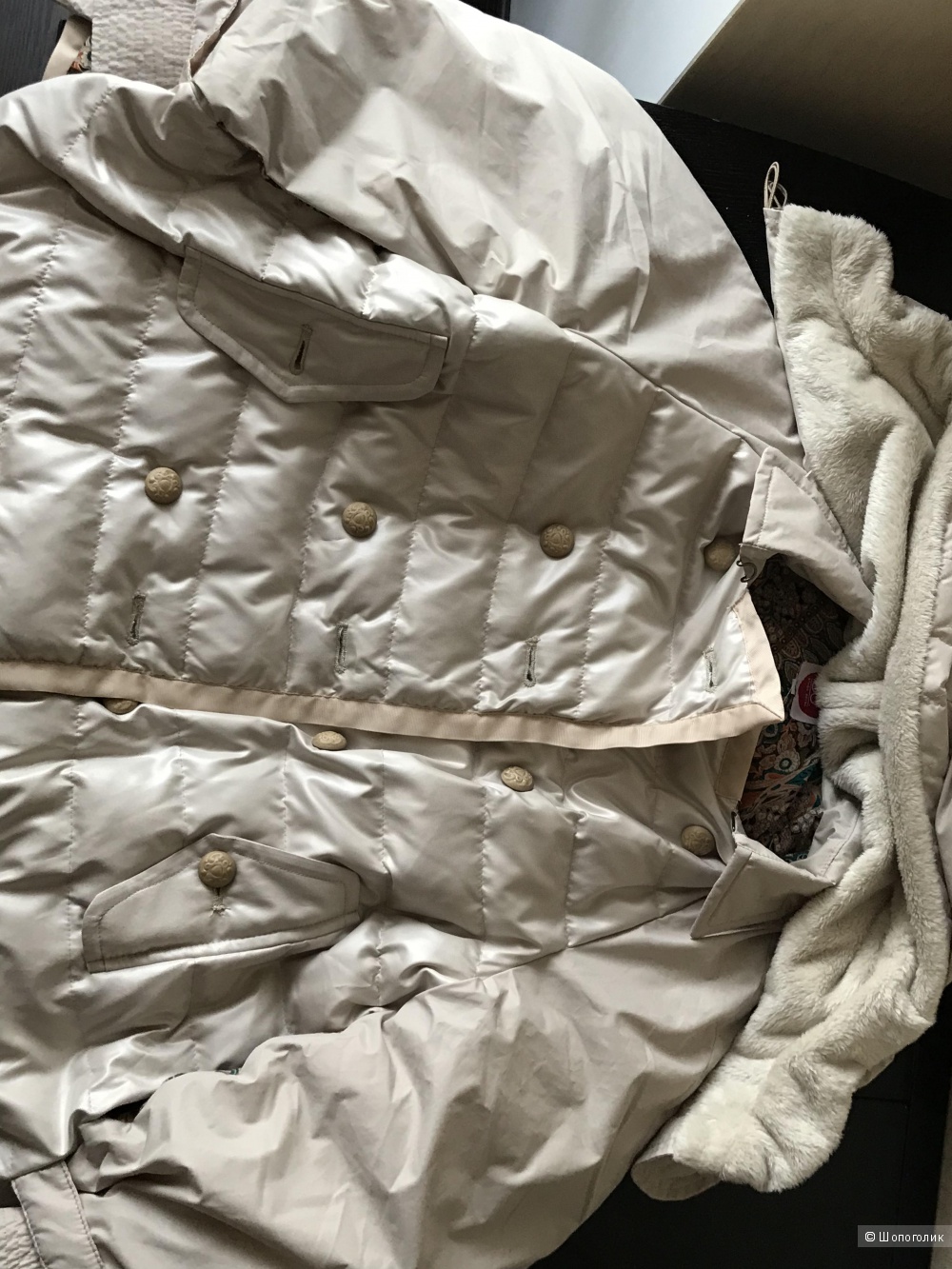 Пуховая куртка-кейп ST7 размер 42-44