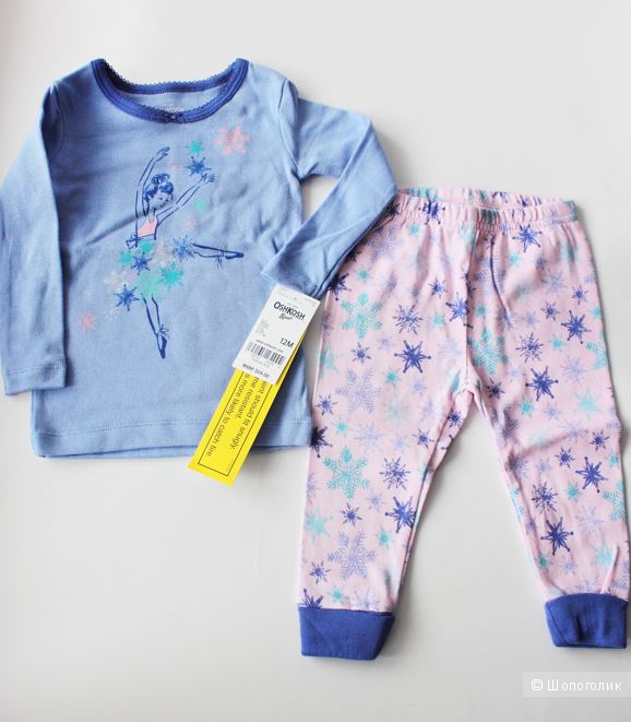 Детская пижама OshKosh B'gosh, размер 12м (72-76 см)