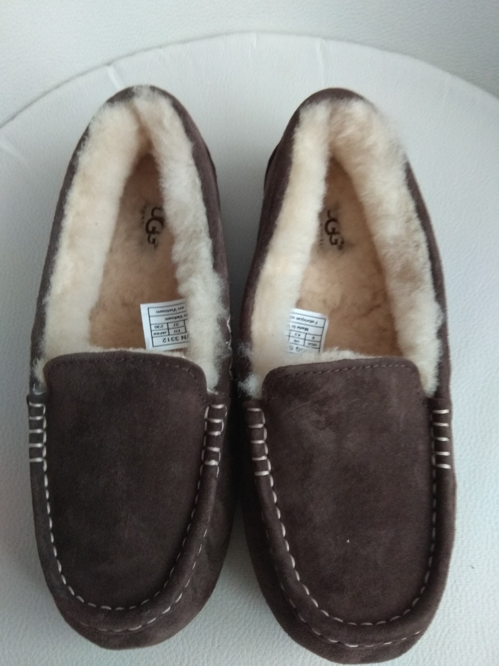 Мокасины UGG Ansley Chocolate, размер 37 = 24 см