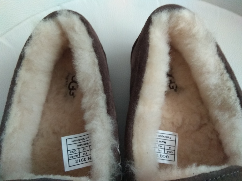 Мокасины UGG Ansley Chocolate, размер 37 = 24 см