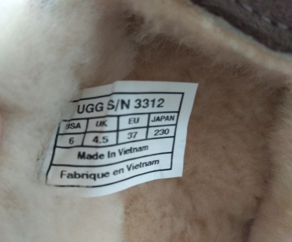 Мокасины UGG Ansley Chocolate, размер 37 = 24 см