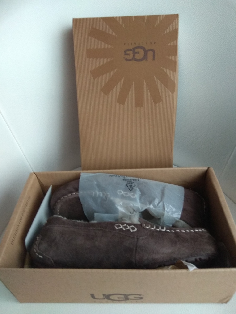 Мокасины UGG Ansley Chocolate, размер 37 = 24 см