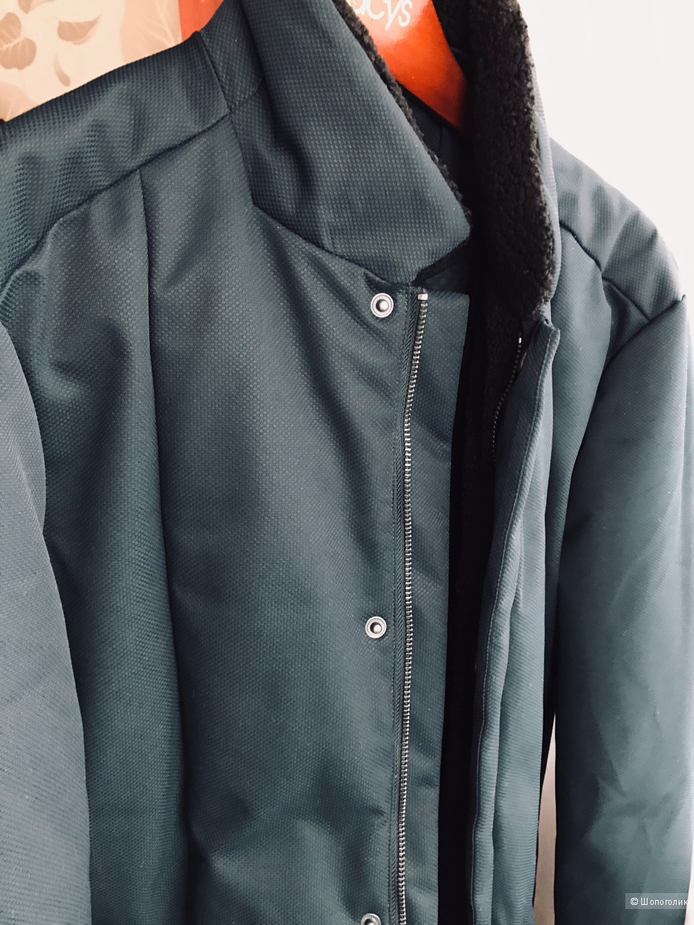 Мужское утеплённое пальто DKNY костюмный размер 40 (М)