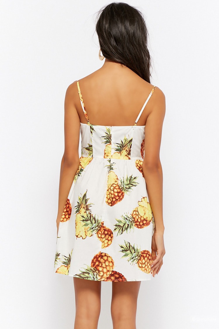 Платье Forever21 с рисунком ананаса, размер S