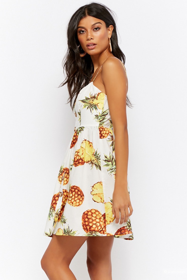 Платье Forever21 с рисунком ананаса, размер S