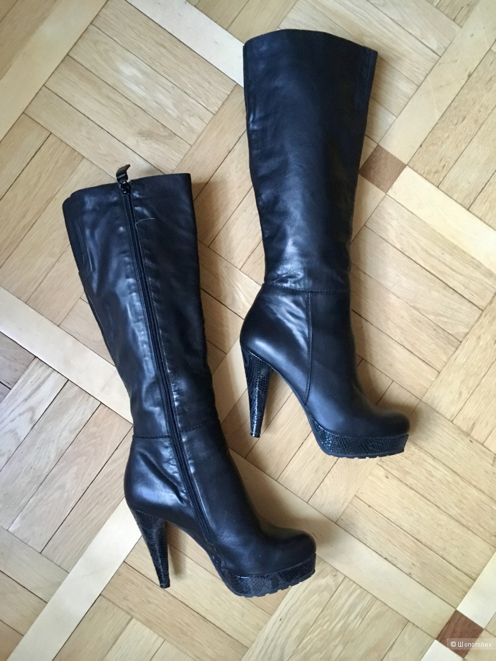 Кожаные сапоги Kristina and Milan, 38 размер