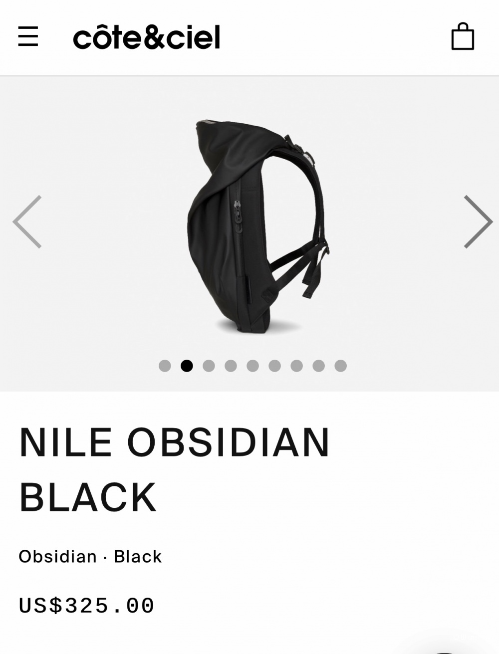 Рюкзак Cote&ciel Nile obsidian black