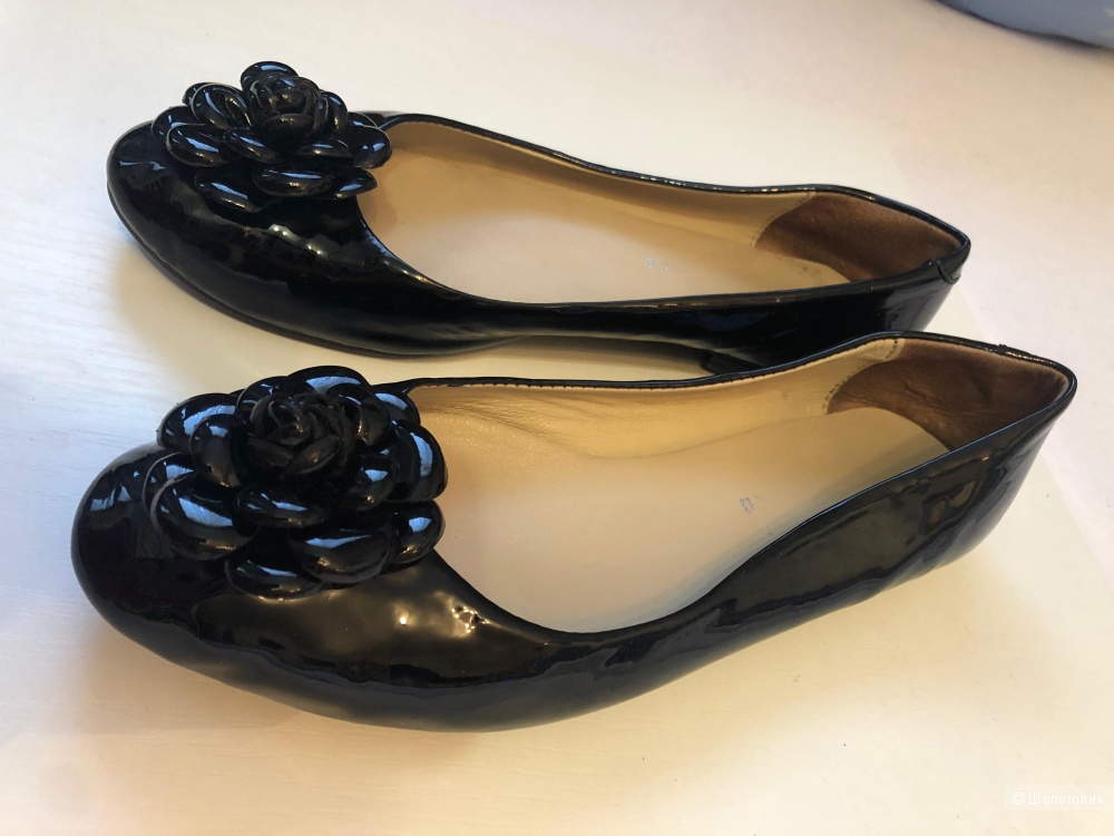 Кожаные балетки 39 - 40 р. 26 см