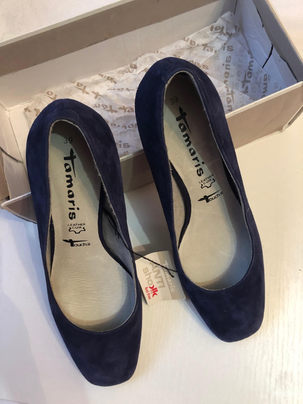 Замшевые туфли Tamaris 39 - 40 р. 26 см