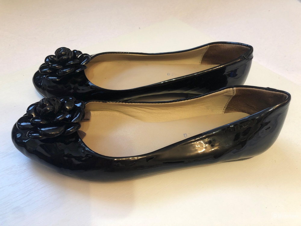 Кожаные балетки 39 - 40 р. 26 см