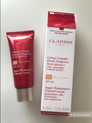 Clarins Multi-Intensive Восстанавливающий крем с легким тоном SPF 20 40 мл. Тон 04.