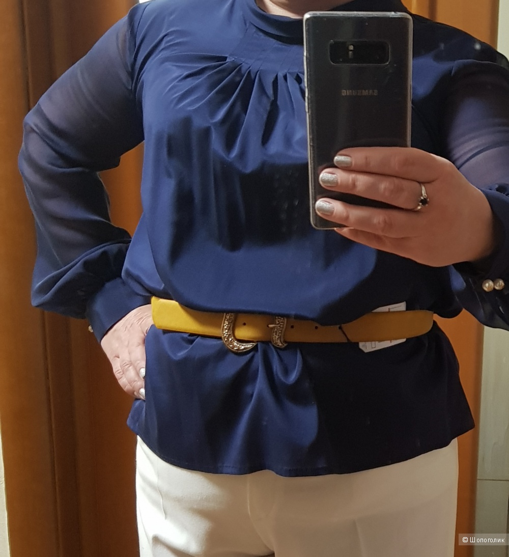 Блузка Korpo Сollezioni шелк, 50 размер