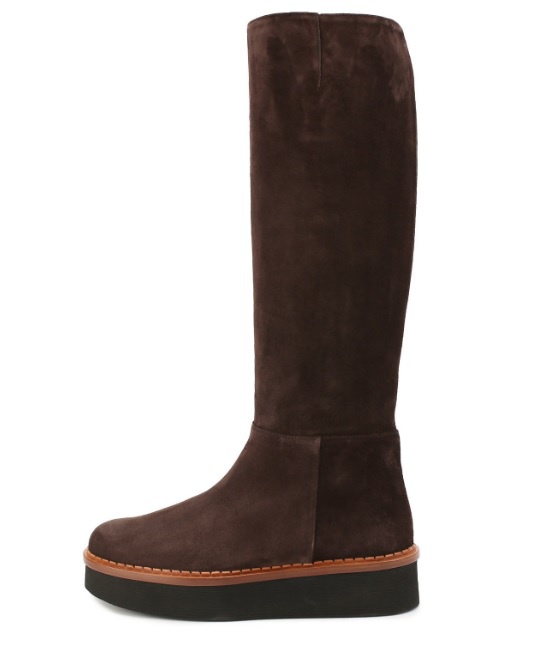 TODS замшевые демисезонные сапоги р.38.5