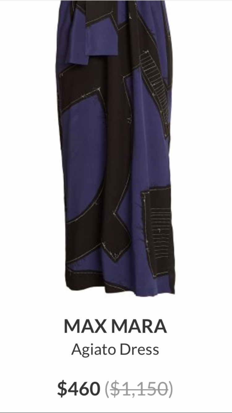 Подиумное, шелковое платье Max Mara, 42 it