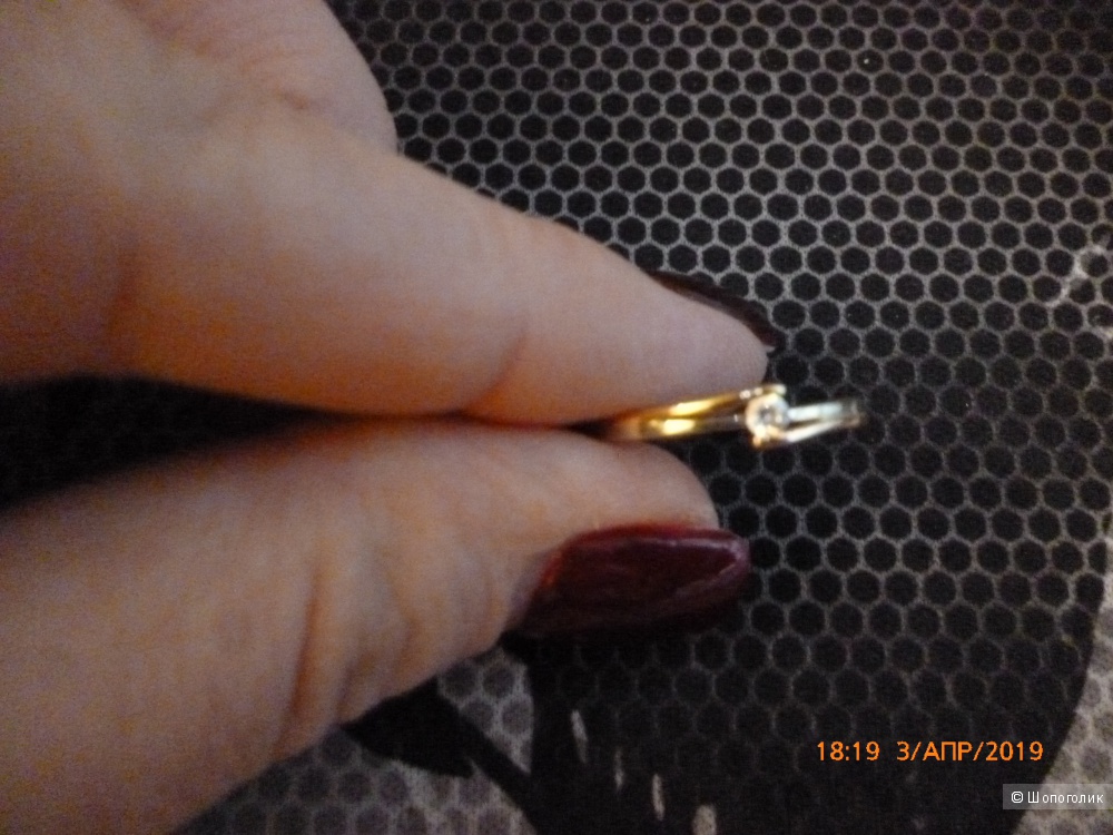 Кольцо из золота, SOKOLOV (вставка фианит), р-р 17,5