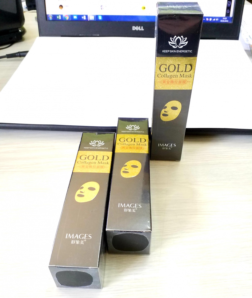 Маска плёнка Images Gold Collagen Mask с золотом и коллагеном