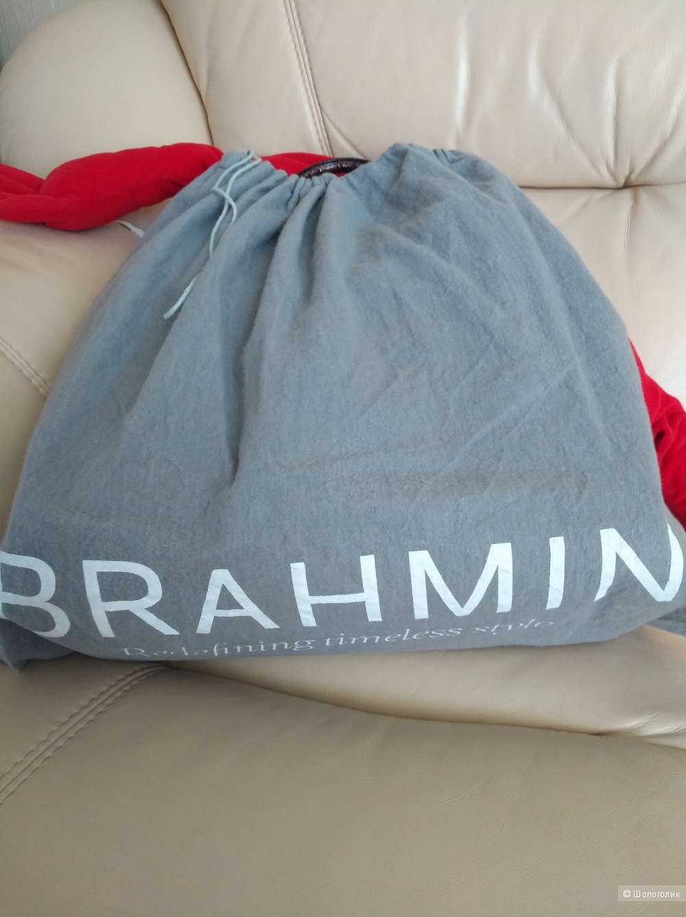 Кожаная сумка Brahmin, one size