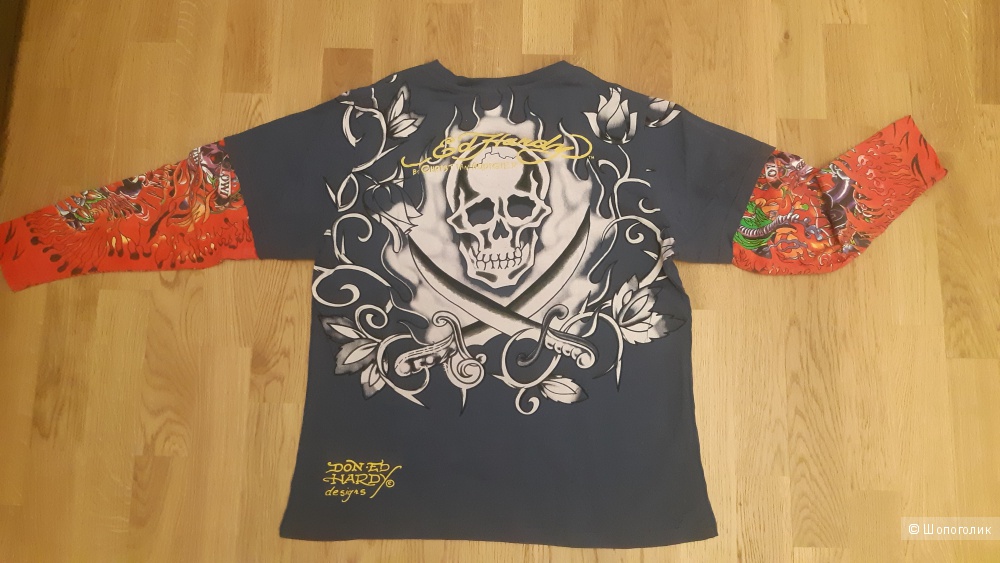 Футболка Ed Hardy.  Р-р 10-12 лет 146-152см