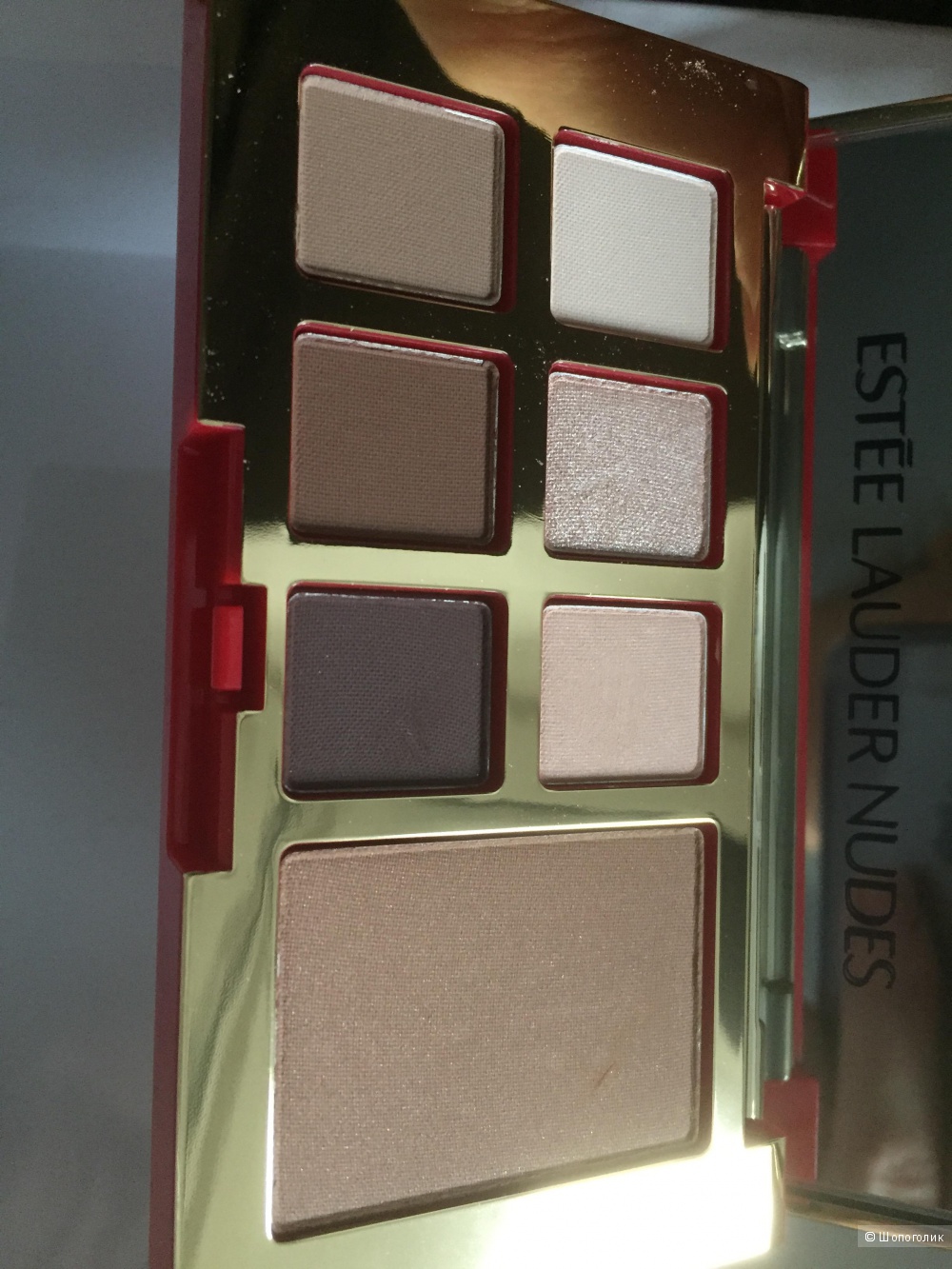 Estee Lauder палетка теней и румяна.
