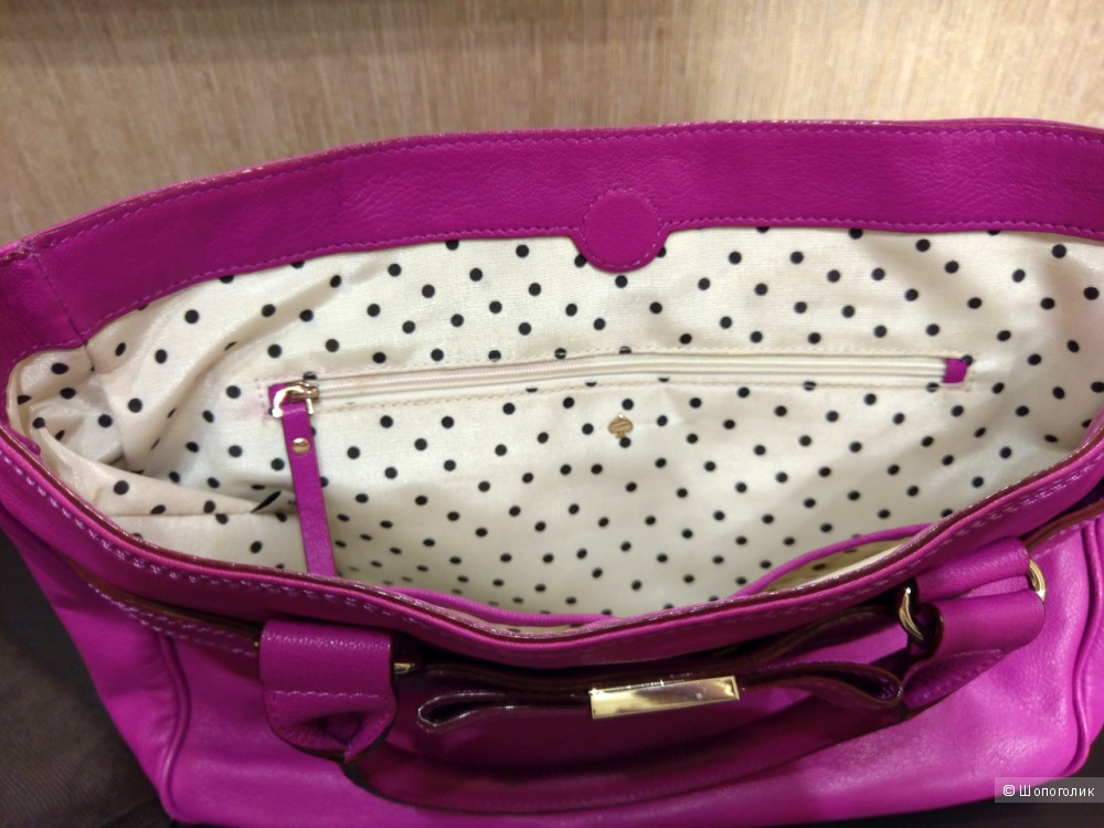 Сумка-тоут женская - Kate Spade Primrose Hill Goldie Bag - Hot Fuschia, medium.