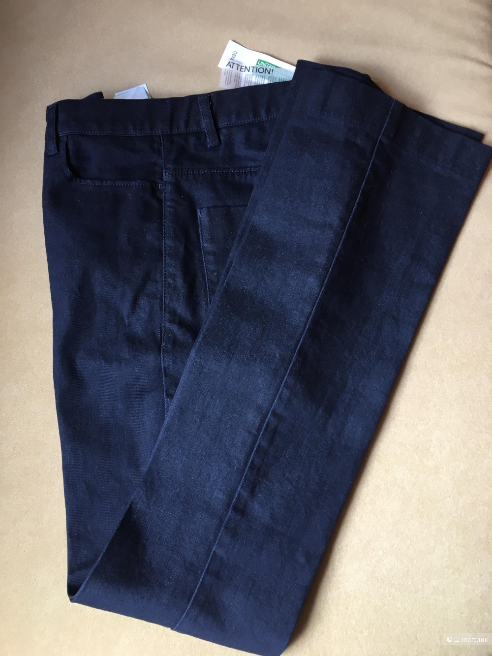 Джинсовые брюки  Benetton, размер 44-46.