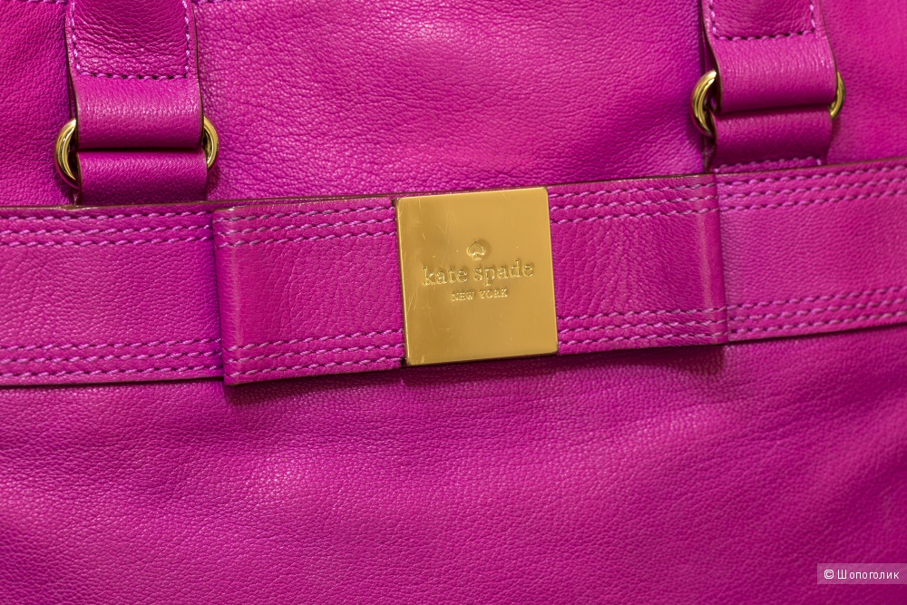 Сумка-тоут женская - Kate Spade Primrose Hill Goldie Bag - Hot Fuschia, medium.