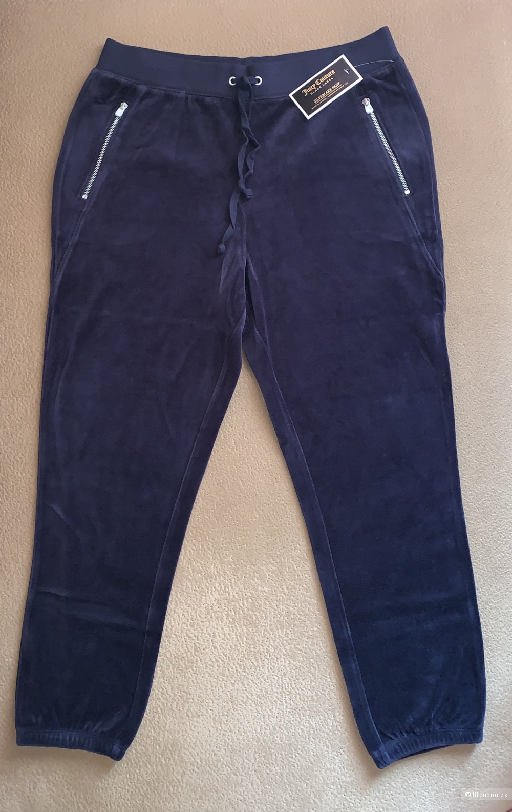 Juicy Couture велюровые брюки с замками, размер М