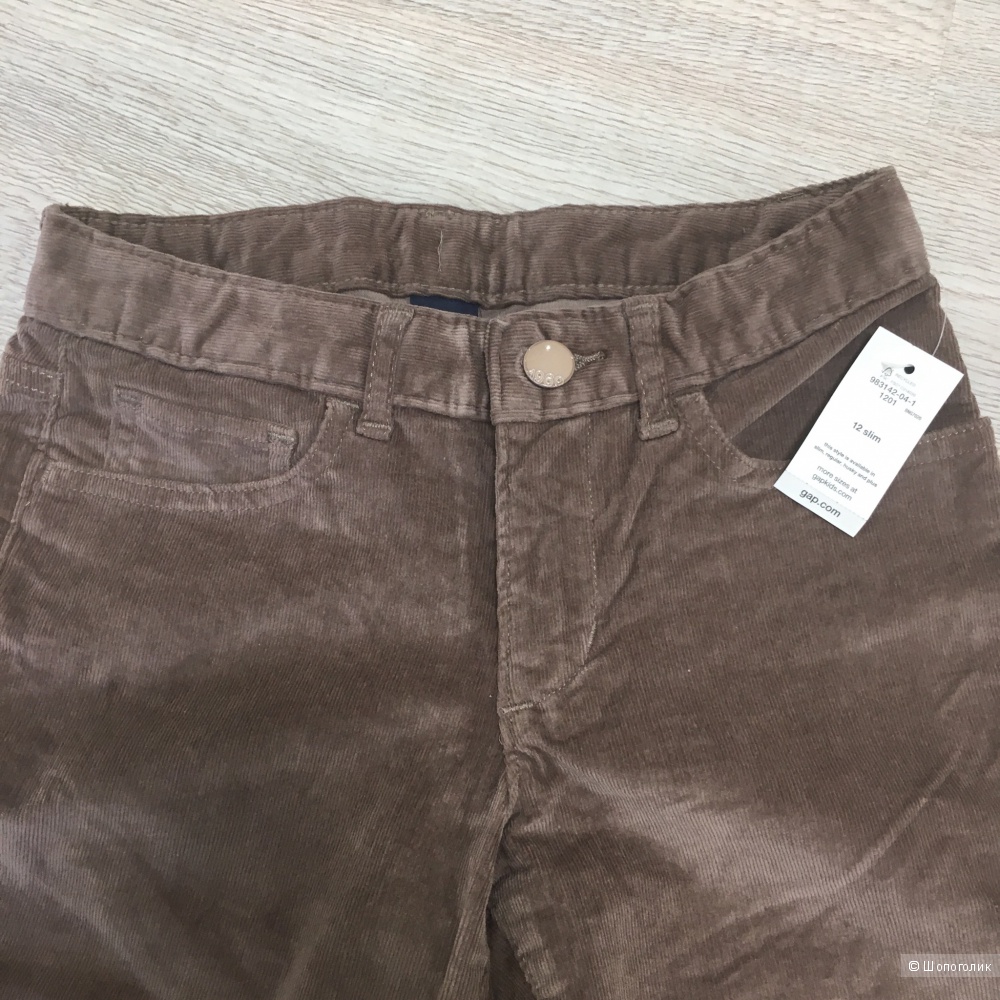 Вельветовые штаны gap 12 slim