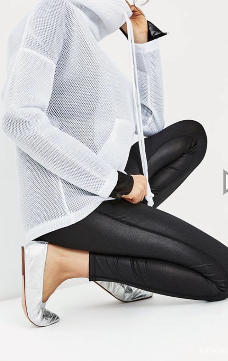 Серебряные балетки Zara 40р/26.2 см