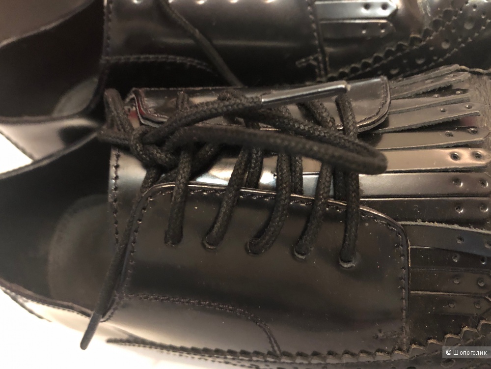 Кожаные Ботинки броги Pierre Cardin 39 - 40 р.