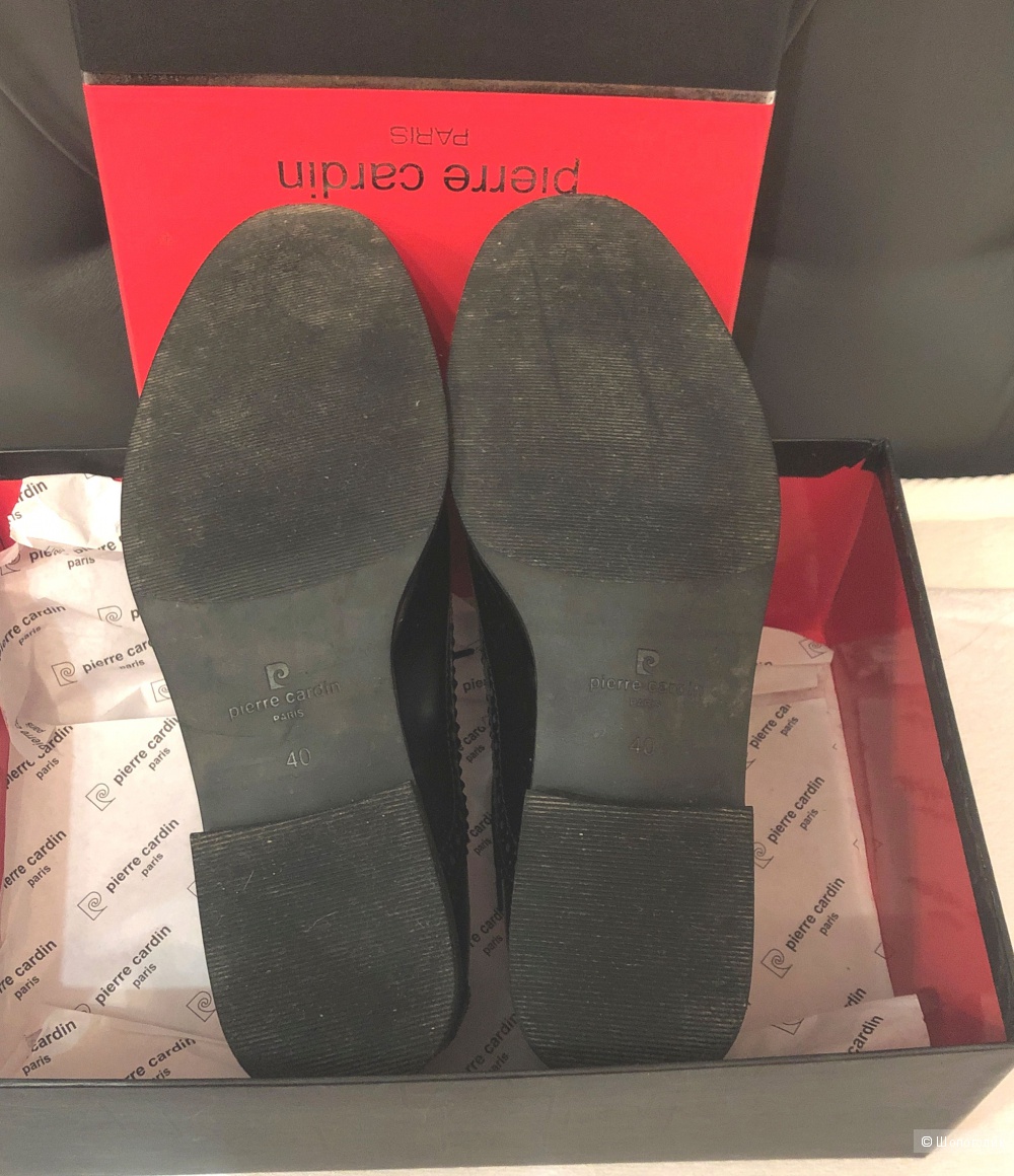 Кожаные Ботинки броги Pierre Cardin 39 - 40 р.