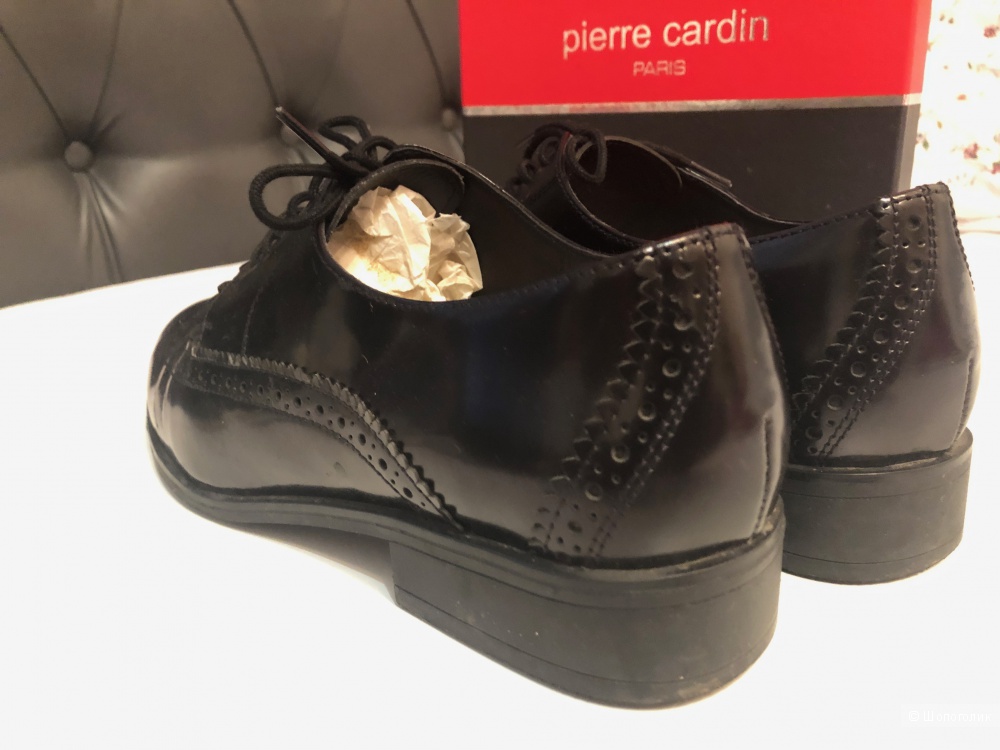 Кожаные Ботинки броги Pierre Cardin 39 - 40 р.