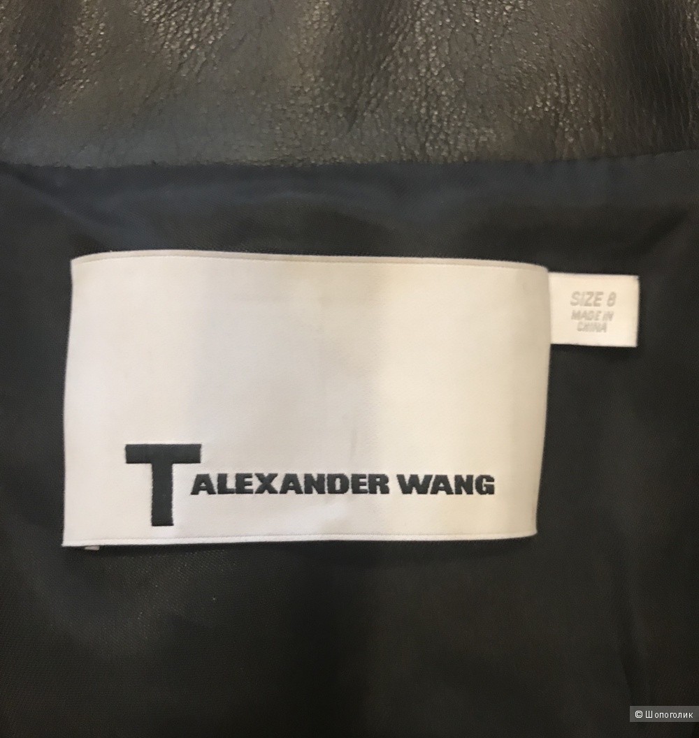Кожаная куртка T by Alexander Wang, размер 8US
