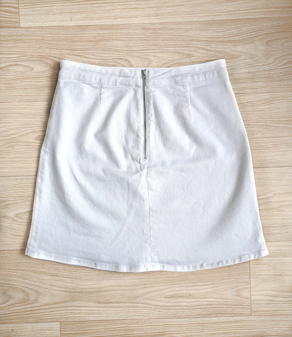 Белая джинсовая юбка ASOS 10UK