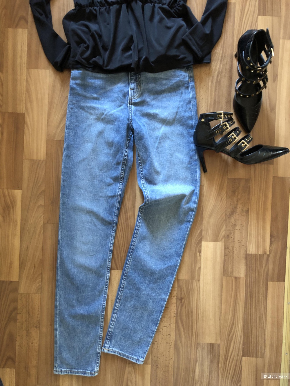 Сет джинсы hm размер 36 и блузка amisu размер м