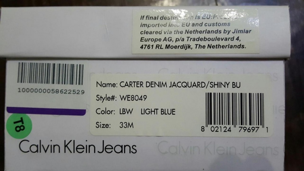 Кроссовки CALVIN KLEIN JEANS, 33 (Европейский Размер)