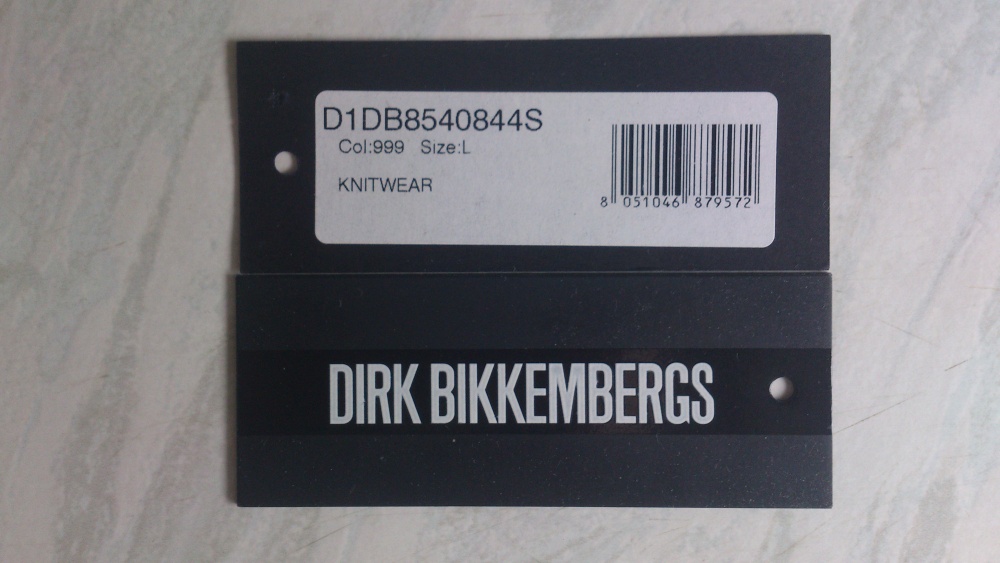 Кофта трикотажная Dirk Bikkembergs L