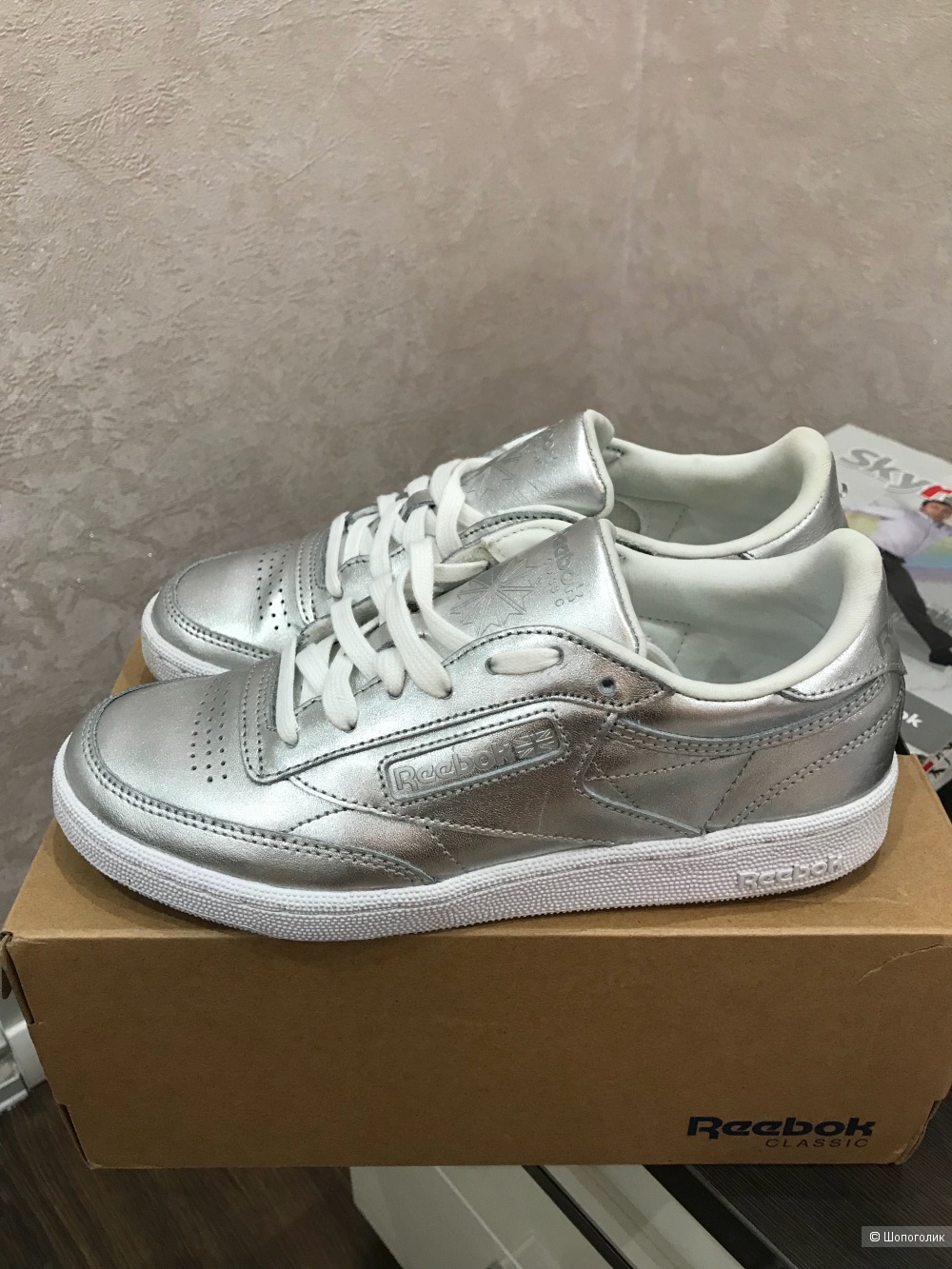 Кроссовки Reebok Club C 85 S shine, размер 37