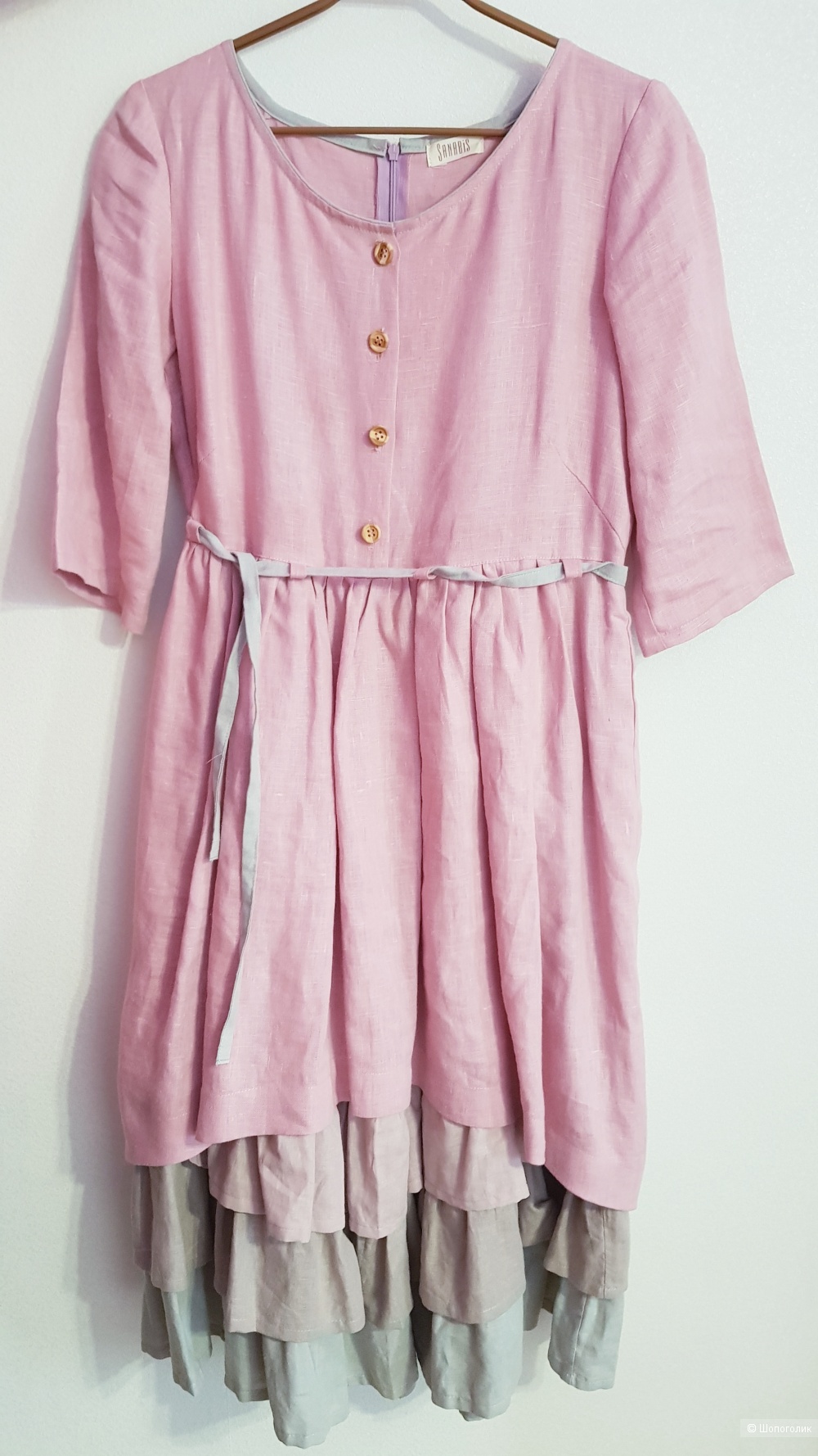 Многослойное платье из льна, sanabis, размер 44-46.